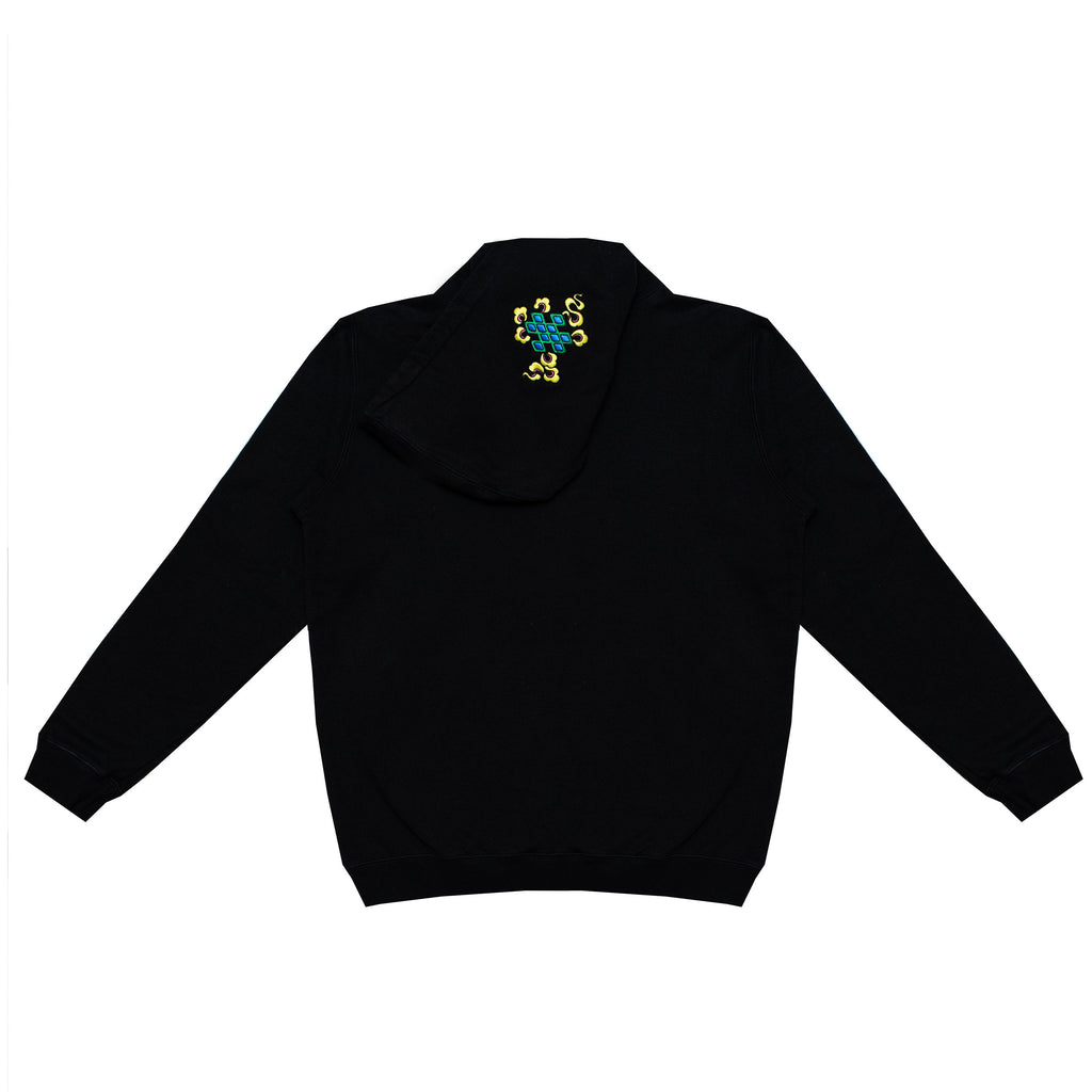 999 EMBROIDERED HOODY (BLACK)