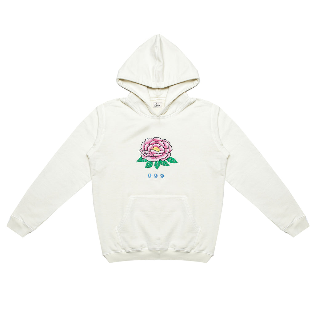 999 EMBROIDERED HOODY (NATURAL)